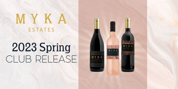 Myka Spring Club Release Wines graphic