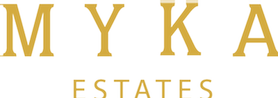 Myka Estates gold logo