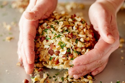 Gorgonzola, Orange and Candied Walnut Cheese Ball