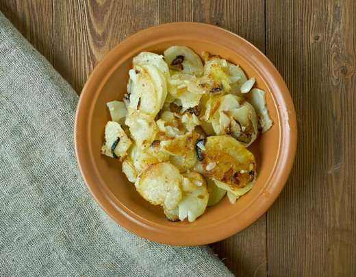 Truffle Lyonnaise Potatoes
