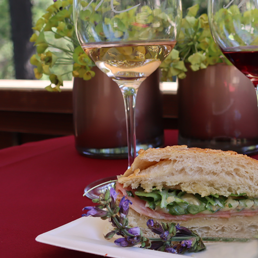 Mortadella, Brie, and Arugula Toastie with Dijon Cream