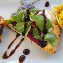 Roasted Beet & Fresh Garlic Chevre Flatbread