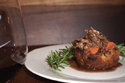 Stuffing Basket filled with Braised Beef Short Ribs