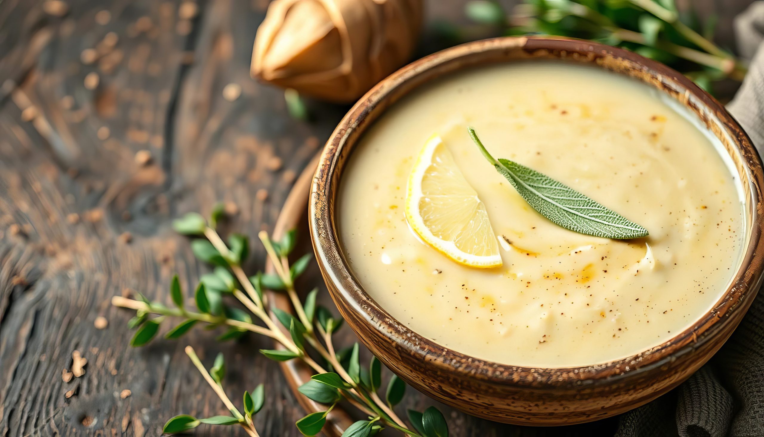creamyartichokelemonsagesoup Creamy artichoke soup with lemon and sage