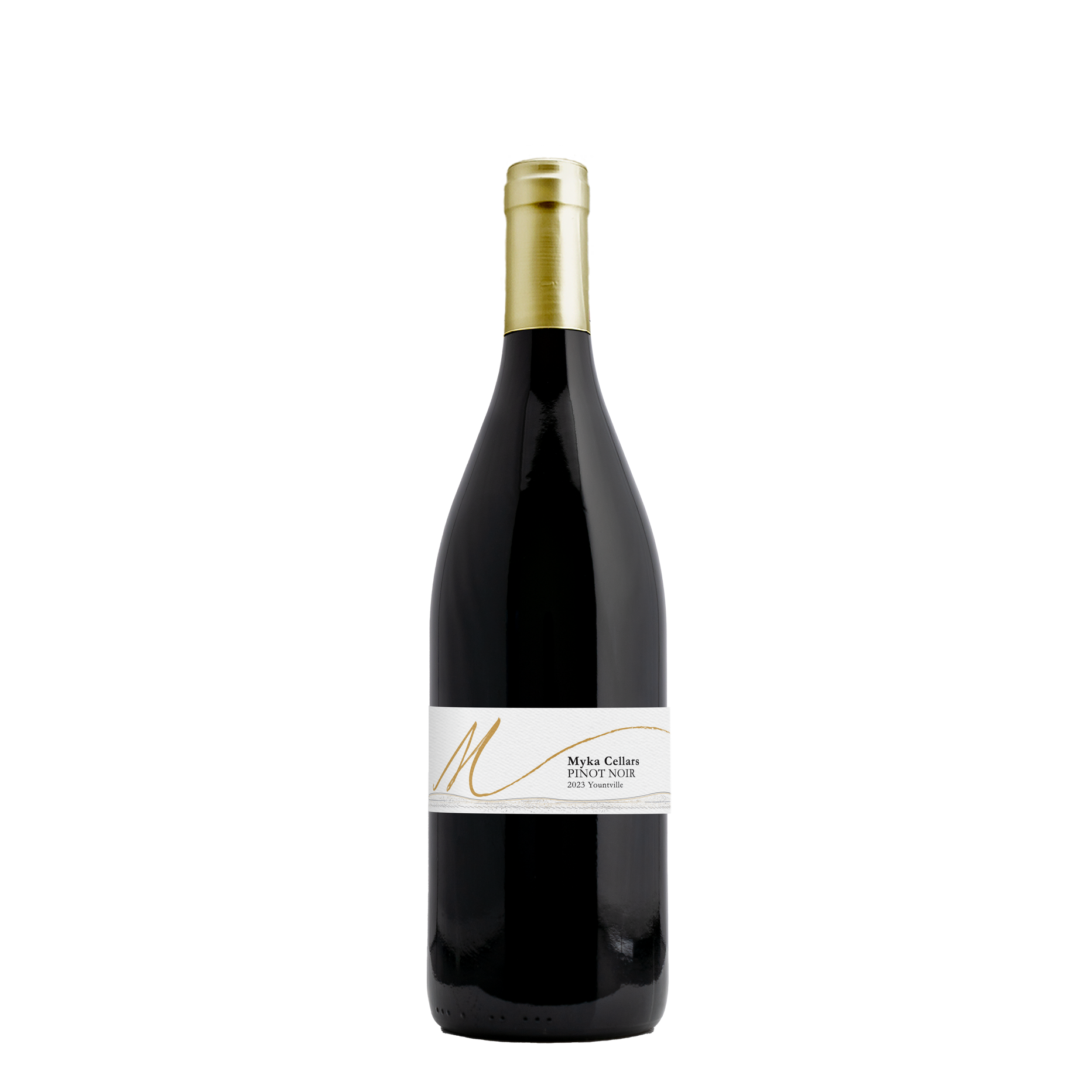 Myka2023PinotNoirBottleShot Pinot Noir bottle shot